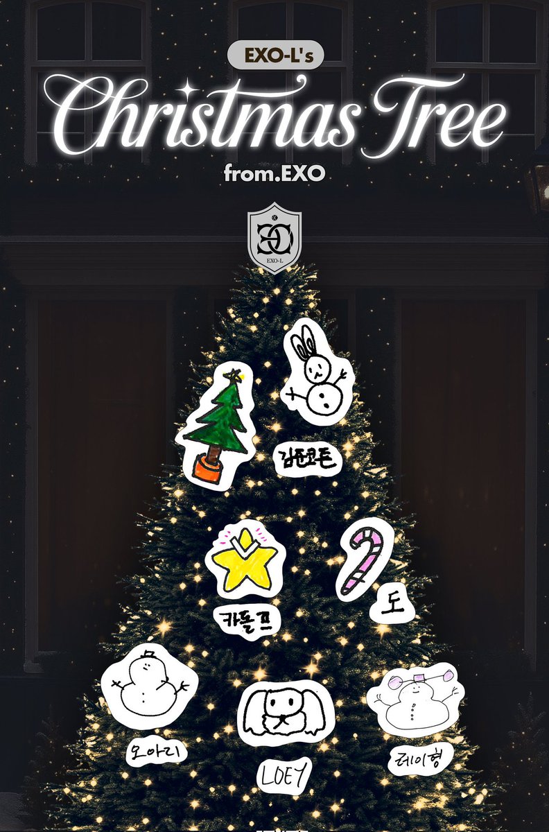 oshcuddles's tweet image. Chanyeol drawing Zzar for his Christmas tree ornament while the other members drew Christmas elements. HE’S SUCH A CUTE DOG DAD 🥹😂