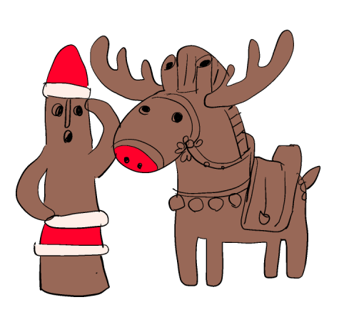 「はにークリスマス!」|青木俊直:Toshinao Aokiのイラスト