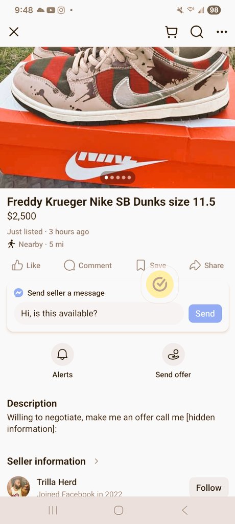 All my sneaker heads look at this Facebook marketplace lol funny as fk