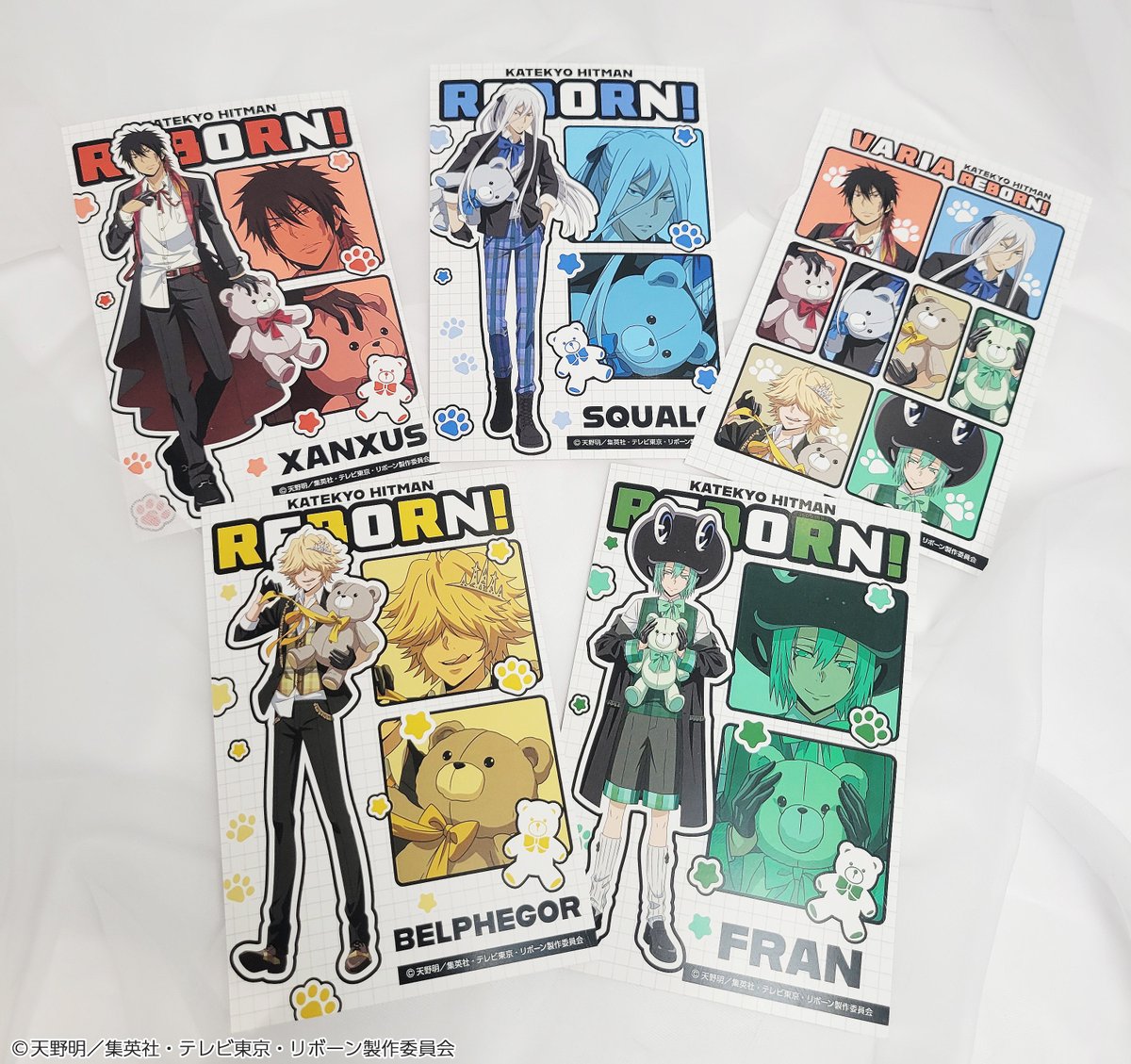 リボーン メディコス テディベア 165枚セット　　イラストカード 家庭教師ヒットマンREBORN!」POP UP SHOPが開催決定！｜メディコス