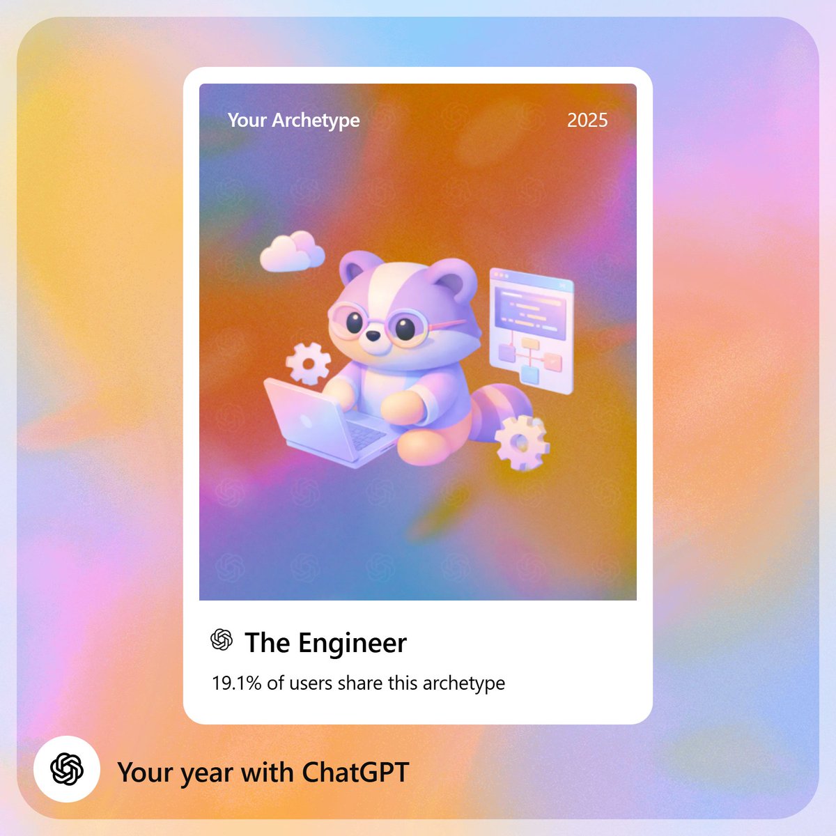 manish_nair26's tweet image. Thank you @ChatGPTapp for the WRAP for2025😊😊

#wrapped2025 #wrapped #wraparound