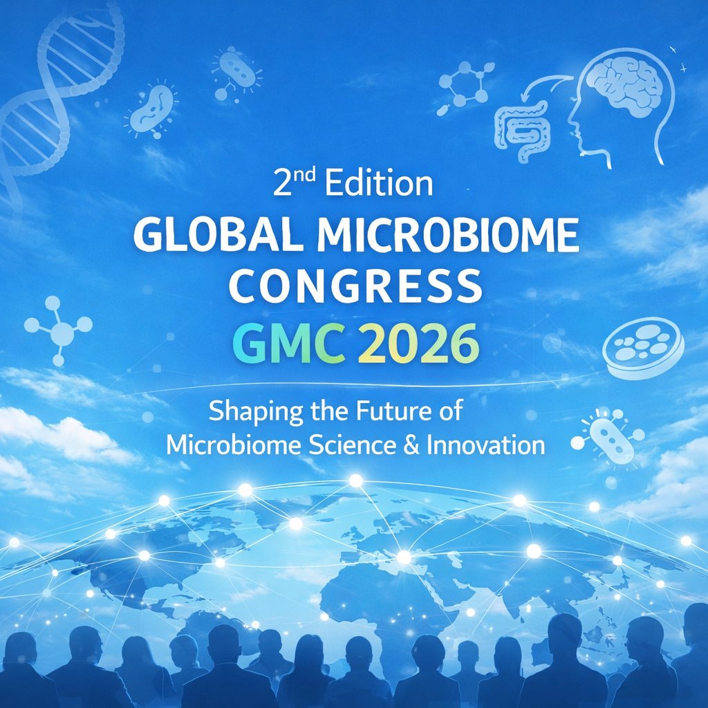 Microbiome2026's tweet image. 🌍 Global Microbiome Congress – 2nd Edition | GMC 2026
Join global experts shaping the future of microbiome science, health &amp;amp; innovation.
🗓️ 15–16 June 2026
📍 Boston, USA + Virtual
🔗 microbiomecongress.org
#GMC2026 #MicrobiomeScience #Innovation