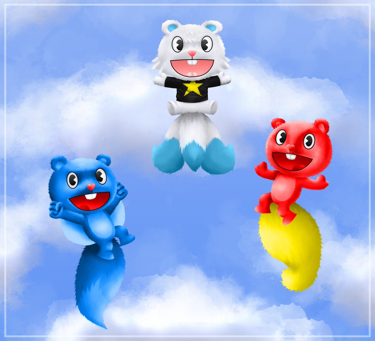 Kaplan boys (Art Trade).
Art trade by the KaplanBoys214 from DeviantArt 
deviantart.com/frank16245/art…
#happytreefriends #HTF #digitalart #furry #ocart