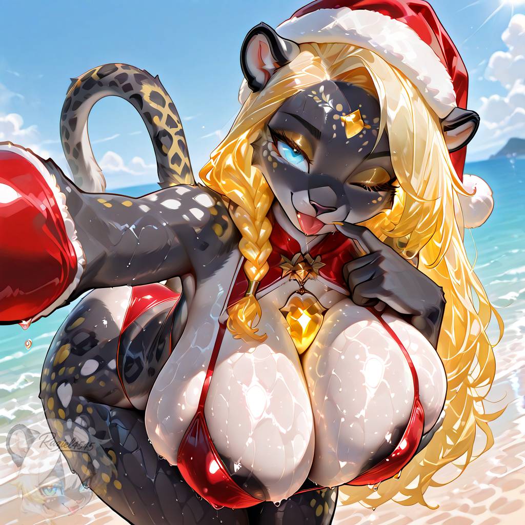 🎉 Christmas Selfie Beach Challenge! 🎄⛱️ 

#ChristmasSelfieBeachChallenge

It's summer here in my country, so I wanted to end the year with this fun and spicy beach session featuring Panthy, Shena, Palmyra, and Seraphine 💦 
 
Thanks for helping me reach 7K followers, for all