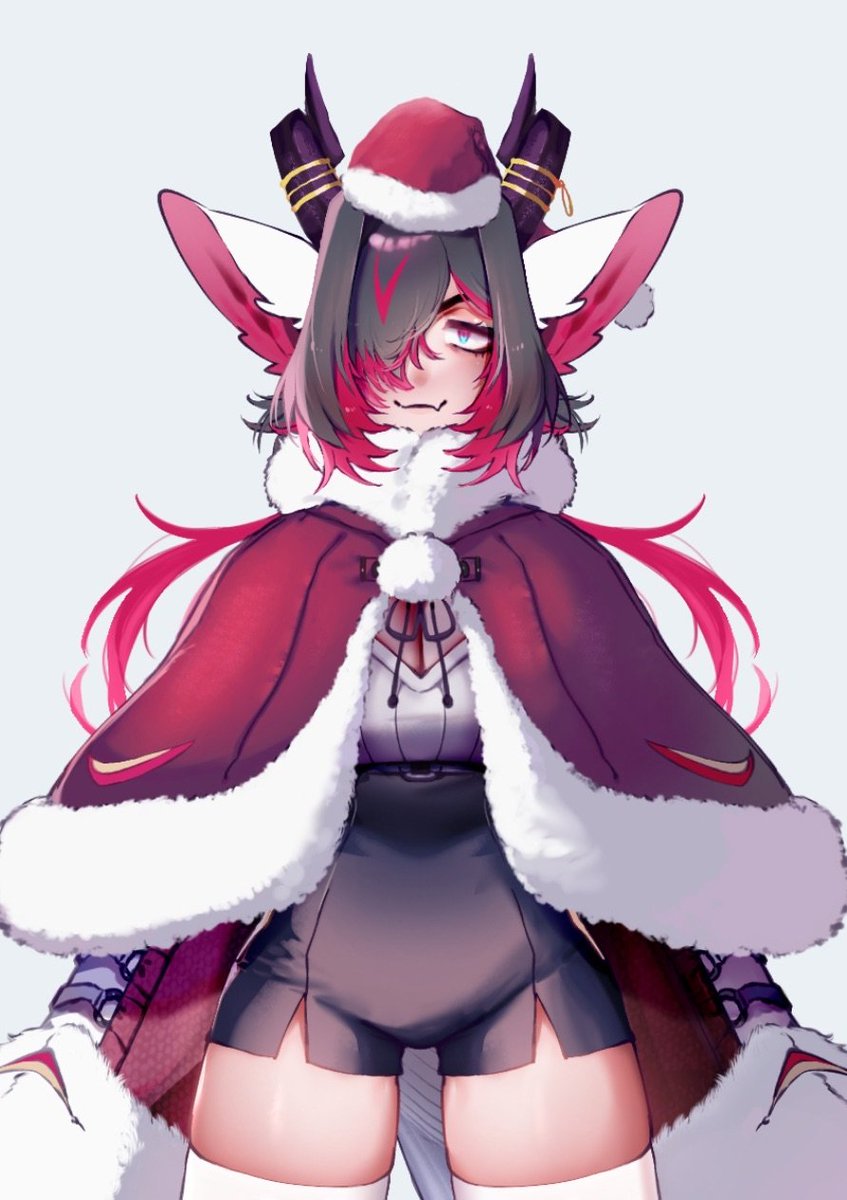 帽子追加するだけでサンタ感が出る 