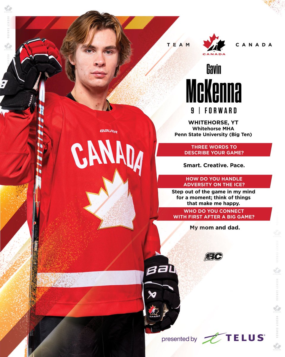 PennStateMHKY's tweet image. Show ‘em Gav, leave no doubt!! 😤🇨🇦 

📸: @HockeyCanada 

#WeAre #HockeyValley