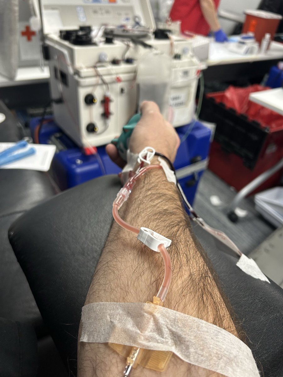Power Red in action. Please donate blood if you can.