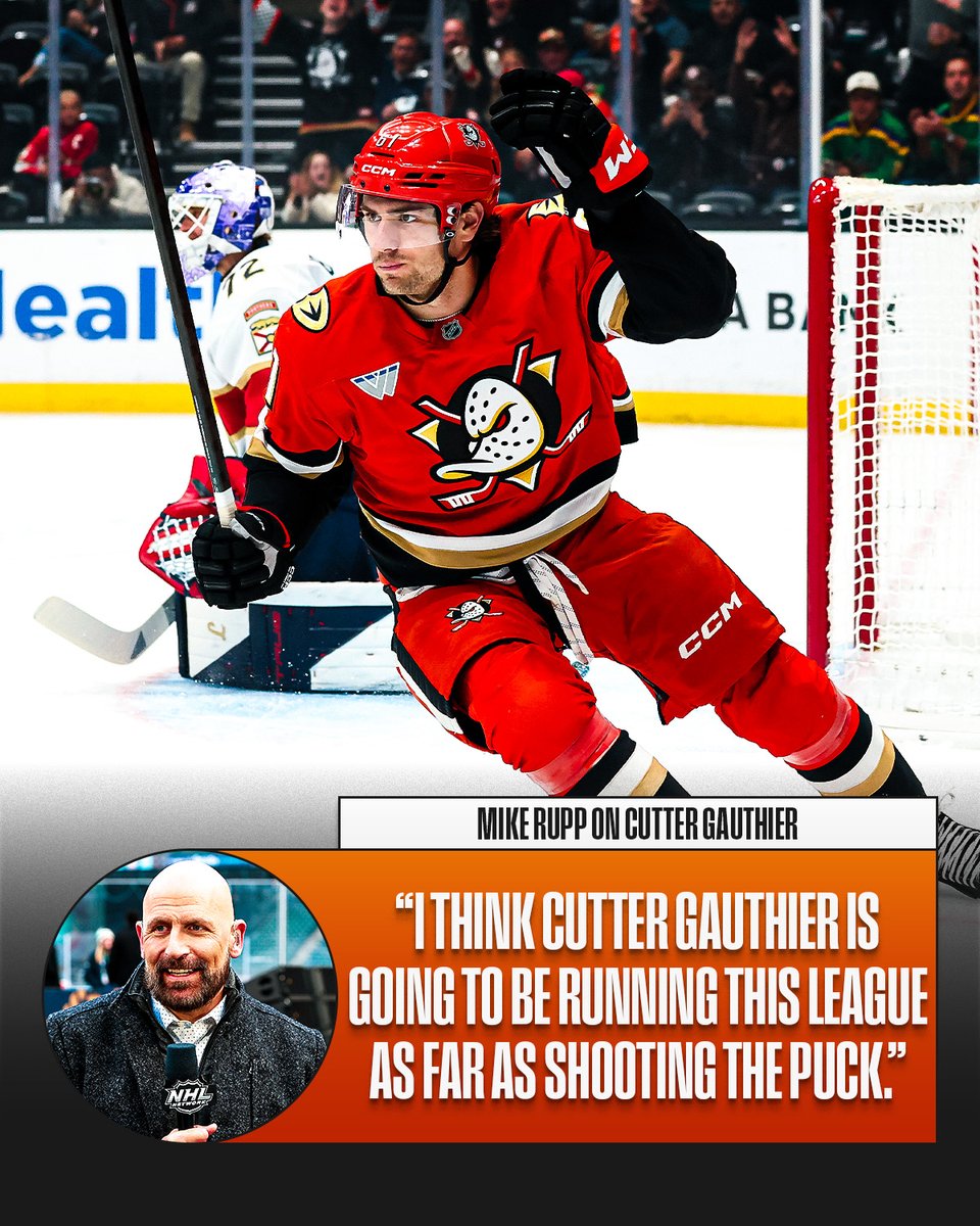 Not many people in the NHL shoot the puck like Cutter Gauthier! 🦆