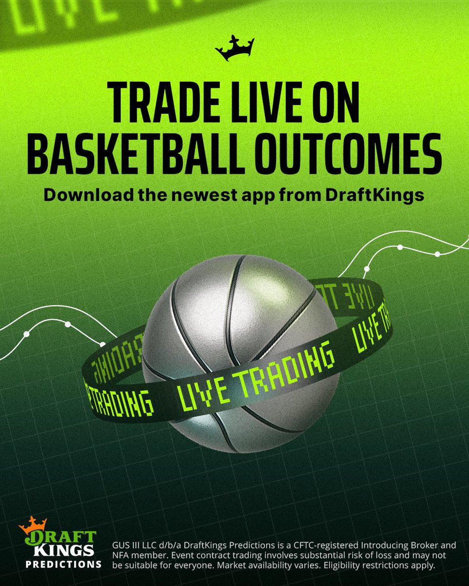 DKPredictions's tweet image. With DraftKings Predictions, you can trade LIVE on basketball outcomes.

Make your pick.