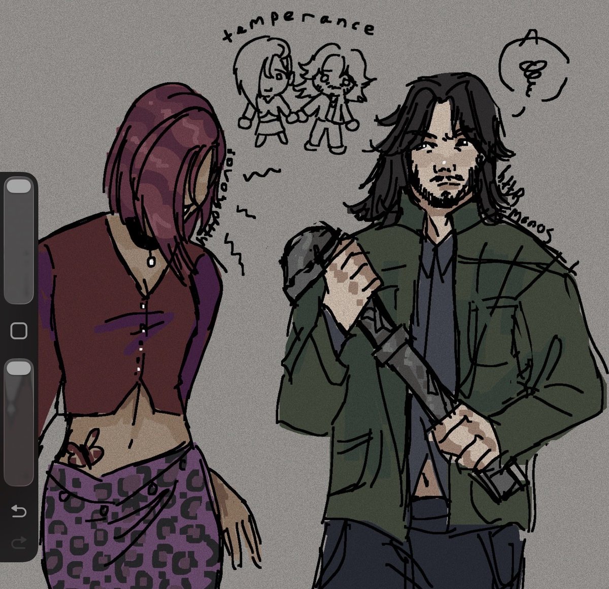 httpmonos's tweet photo. this might be too niche. but temperance johnny sunderland and v maria haunting him . take ur votes on whos pyramid head https://t.co/78sMZzPMgs