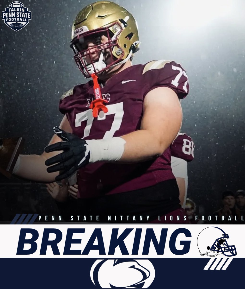 3⭐️ OT Pete Eglitis has committed to Penn State!

#WeAre