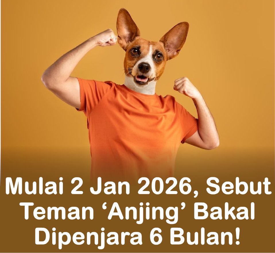 tijabar's tweet photo. Mulai Januari 2026, Ngatain Teman Anjing Bisa Dipenjara "6 Bulan" atau Denda 10JT

Pakar hukum pidana Universitas Trisakti, Abdul Fickar Hadjar SH., MH., menyatakan bahwa memaki teman dengan sebutan nama binatang seperti “anjing” atau “babi” dapat dikenai Pasal 315 KUHP tentang penghinaan ringan, baik secara lisan, tulisan, maupun perbuatan.

Hal tersebut diperkuat oleh pakar hukum pidana UMS, Dr. Muchamad Iksan SH., MH. Ia menjelaskan bahwa dalam KUHP baru (UU No. 1 Tahun 2023) yang berlaku mulai 2 Januari 2026, penghinaan ringan diancam pidana penjara maksimal enam bulan atau denda hingga Rp10 juta.

Ia menjelaskan bahwa penghinaan ringan, termasuk memaki teman, merupakan delik aduan, sehingga proses hukum hanya dapat berjalan jika korban melapor kepada pihak berwajib. Untuk mengajukan pengaduan, korban perlu melengkapi bukti, seperti rekaman atau keterangan saksi.

ℹ️ Cretivox