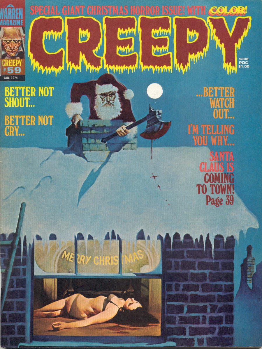 bckomix's tweet image. Sanjulián
Creepy #59 (Jan 1974)
Wait, this isn't the reason for the season.