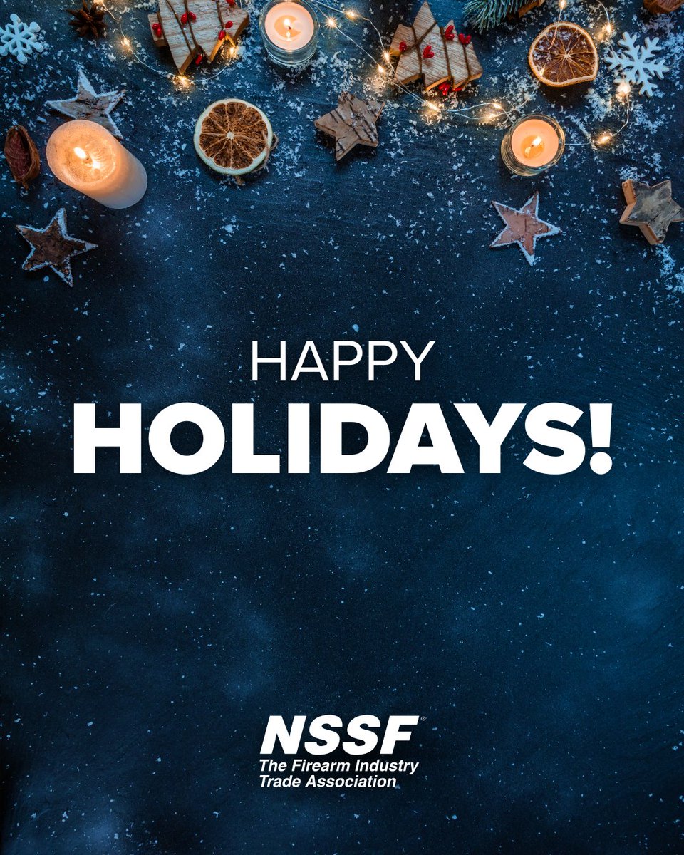 NSSF's tweet photo. Season’s greetings to our members, partners, supporters, and friends! 🎁

Wishing you rest, good health, and time with the people you care about. #HappyHolidays. 🎄 https://t.co/z3MQq90HmD