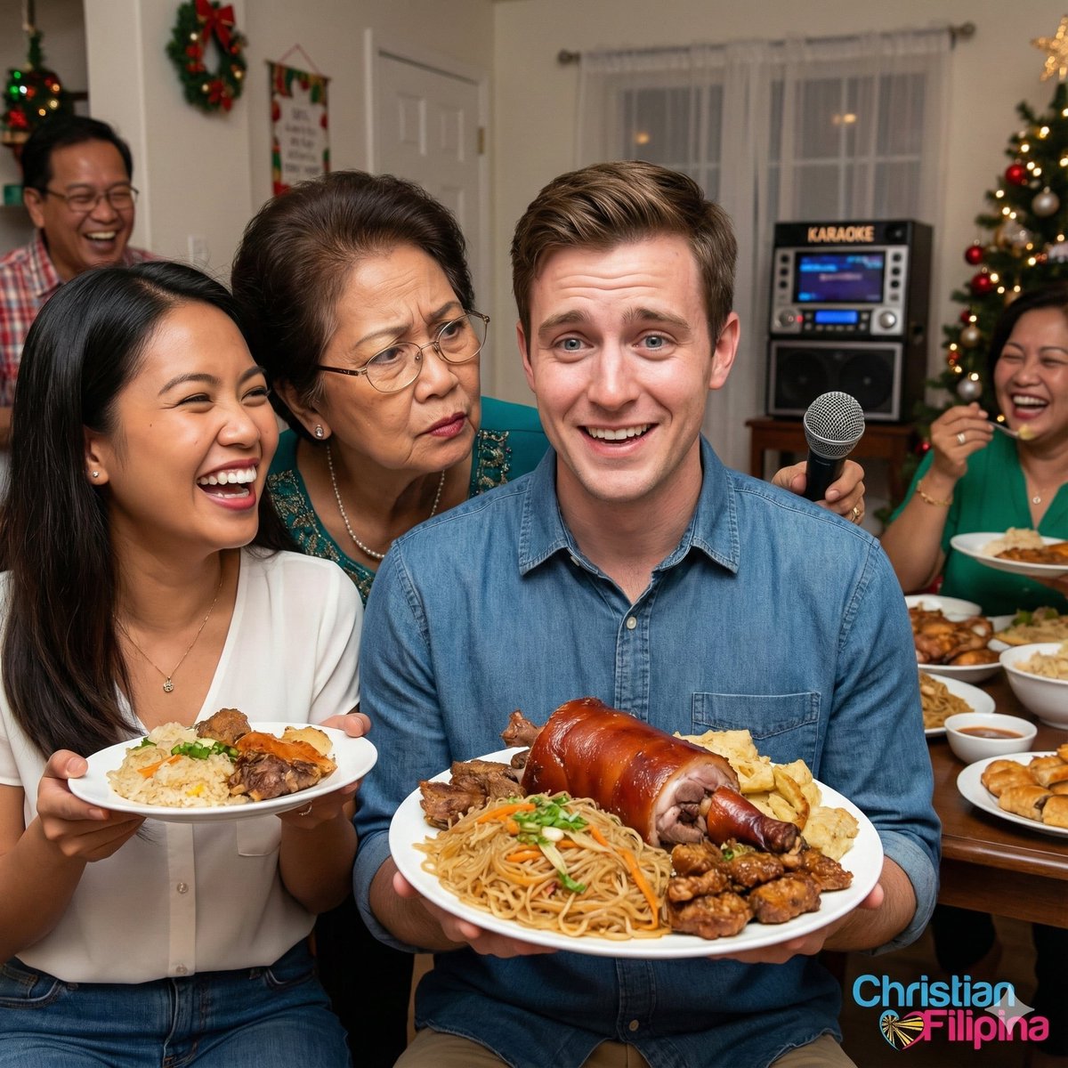 CF_Dating's tweet image. Tonight is the night! 🎄

Bringing a new boyfriend to Noche Buena is the ultimate test. 👩‍❤️‍👨

Will he survive the endless food, the loud karaoke, and the scrutiny of every single Tita? 

Is this the best way to test his durability, or is it just cruel? #KeepingItReal #DatingTips
