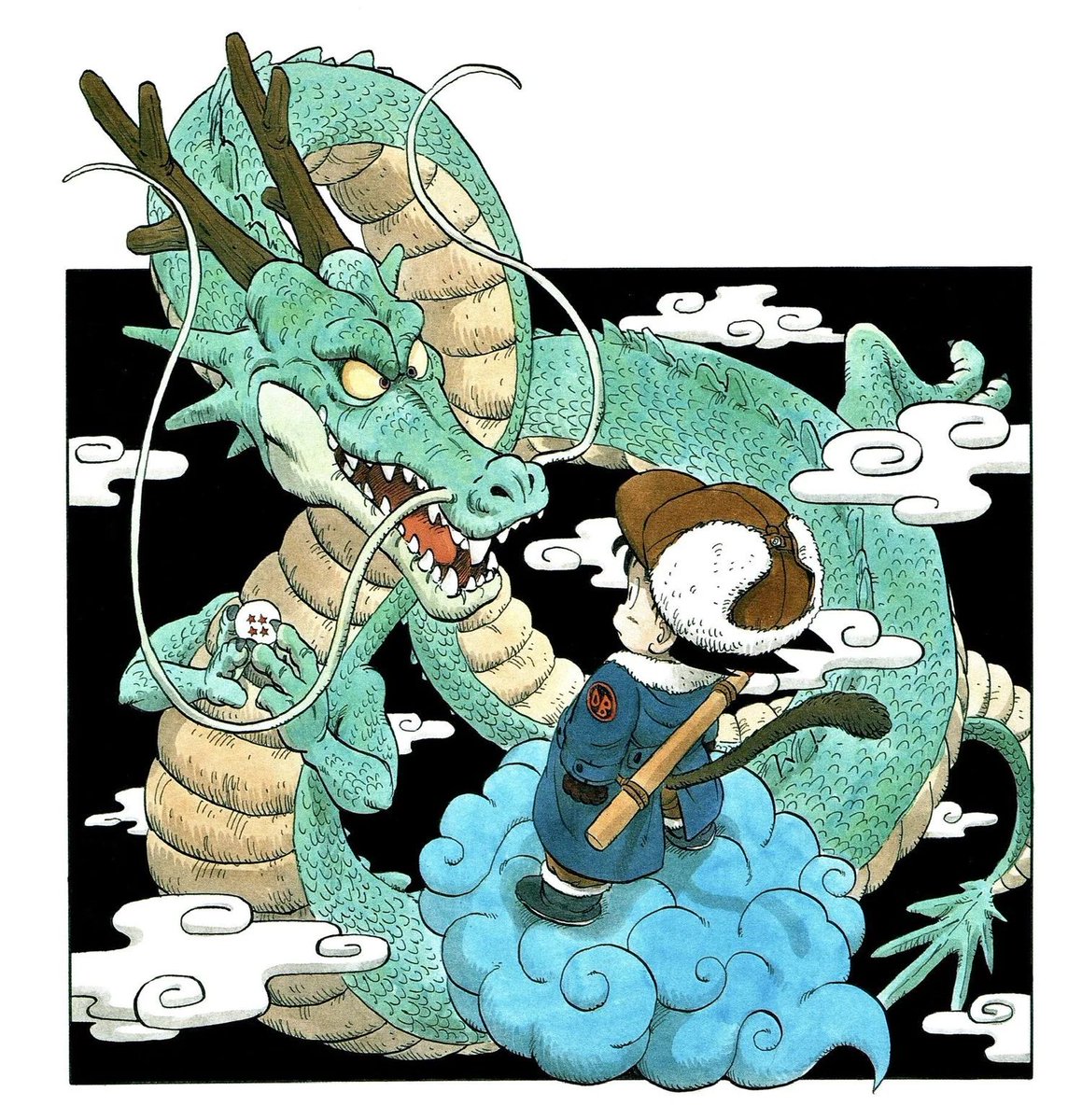 retro_anime's tweet image. Dragon Ball artwork by Akira Toriyama
