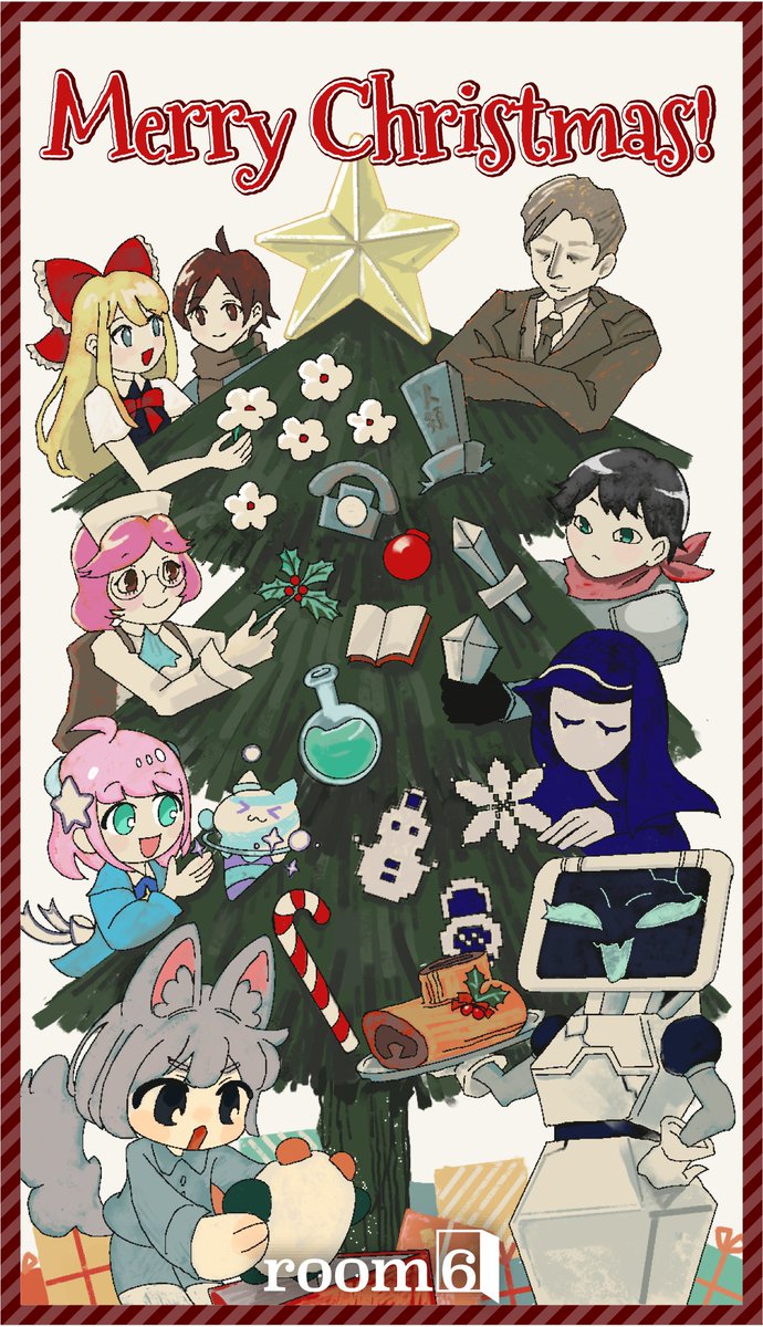 room6_pr's tweet image. 🎄Merry Christmas🎄

今日はクリスマスイブ✨
room6パブリッシングタイトルからの
クリスマスイラストをお届けします🎁

素敵な一日をお過ごしください🎅

#room6 #クリスマス