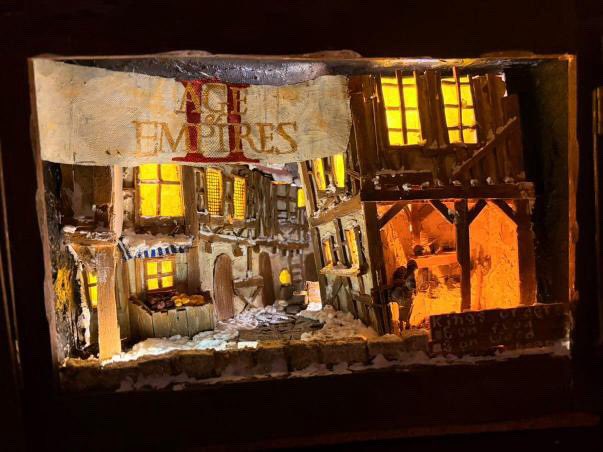 Hera_Aoe's tweet image. I have a follower who builds aoe2 related art 

He spent over 100h building this, and im honestly shocked at how good it is

His ig handle is old_times_builder if anyone wants to check his previous works!