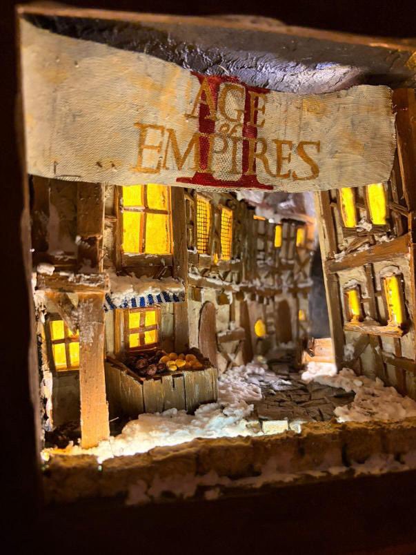 Hera_Aoe's tweet image. I have a follower who builds aoe2 related art 

He spent over 100h building this, and im honestly shocked at how good it is

His ig handle is old_times_builder if anyone wants to check his previous works!