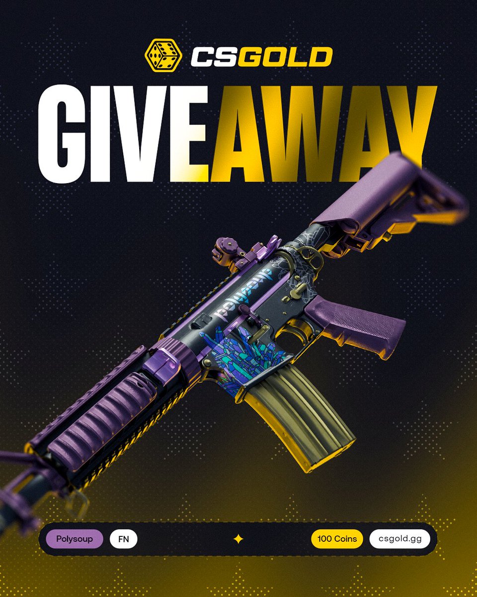 vloot_io's tweet image. CSGO / CS2 M4A4 Polysoup Giveaway ($100) 🎁

✅ Follow @csgoldbet &amp;amp; @vloot_io
✅ Like, Retweet and Tag 1 friend

Winner drawn in 10 days, good luck 🥰