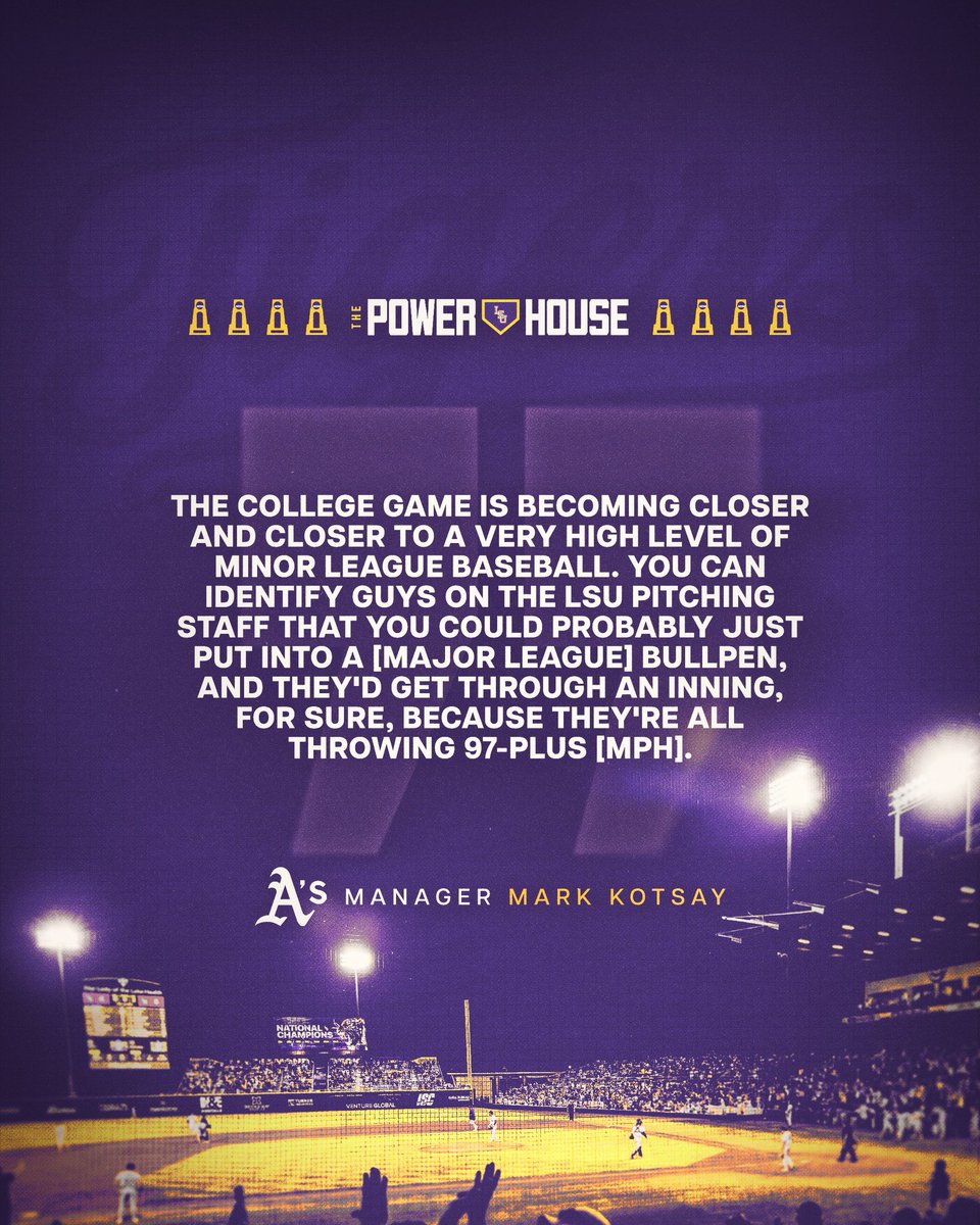 LSUbaseball's tweet image. LSUMLB

#ThePowerhouse