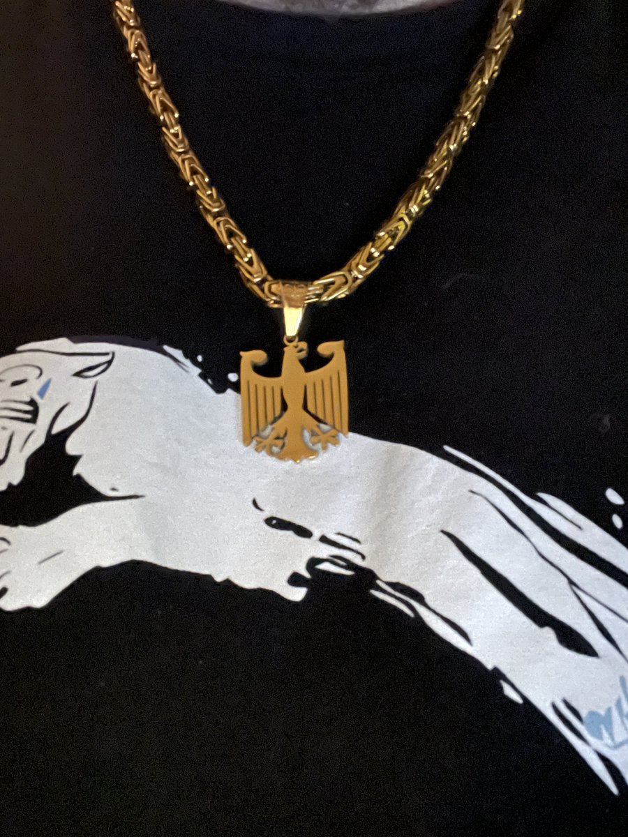 Bin seit heute stolzer Besitzer dieser Kette und zeigt meine Verbundenheit zu Deutschland 🇩🇪!
Shitstorm der Linken er kommet!😂😂😂😂