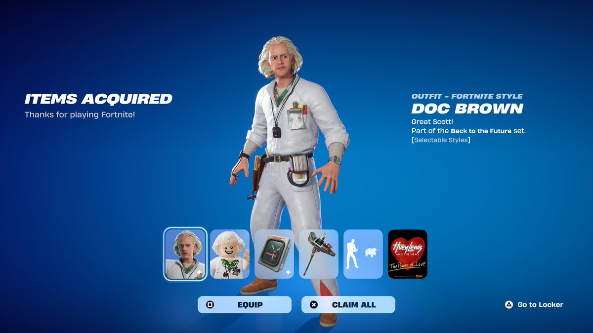Fortnite Doc Brown Skin Giveaway 🎁

To Enter: 
❤️♻️ LIKE &amp; RETWEET
📲 FOLLOW <a href="/FortniteFNLK/">Fortnite Leaks 🕜</a> <a href="/braniyt/">brani</a> 
🛑 SUBSCRIBE youtube.com/brani
🎙️JOIN DISCORD discord.gg/HtPVfVD
✅ COMMENT “DONE”

USE CODE ‘FNLK’ #ad