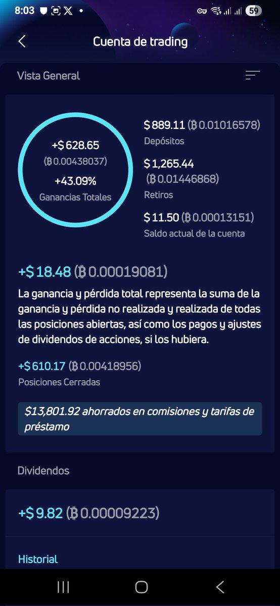 BlockSurf's tweet image. Estas son todas las comisionas que me he ahorrado #2025 #Quantfury @DanielMuvdiYT