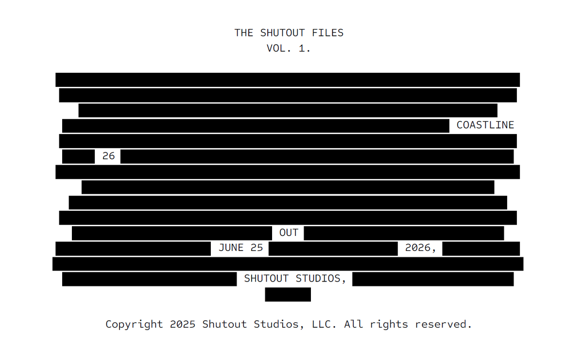 ShutoutStudios's tweet image. The Shutout Files Transparency Act has required us to release the following message. #shutoutstudios #thefiles #shutoutfiles #releasethefiles