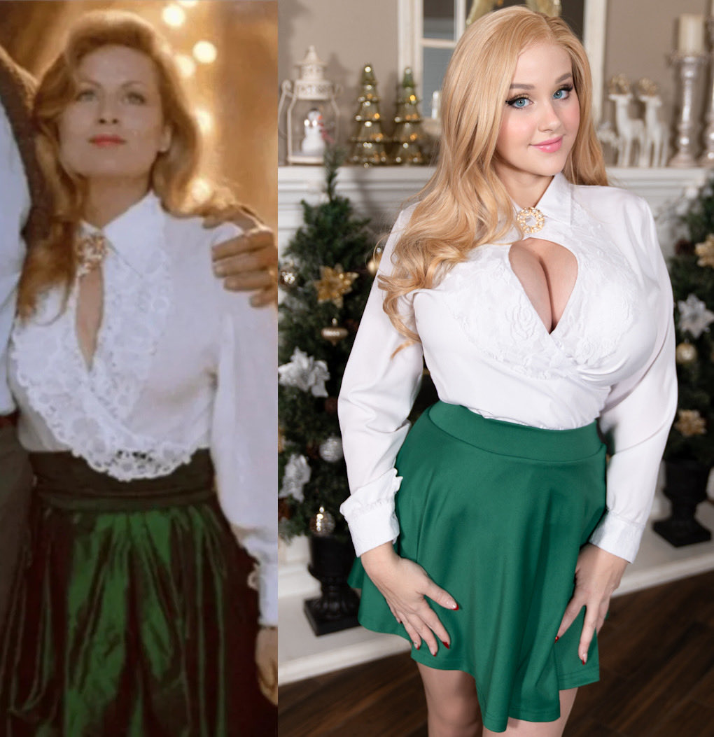 AngieMGriffin's tweet photo. I did a Ellen Griswold cosplay (Christmas Vacation) https://t.co/ZlNiCLVUaV