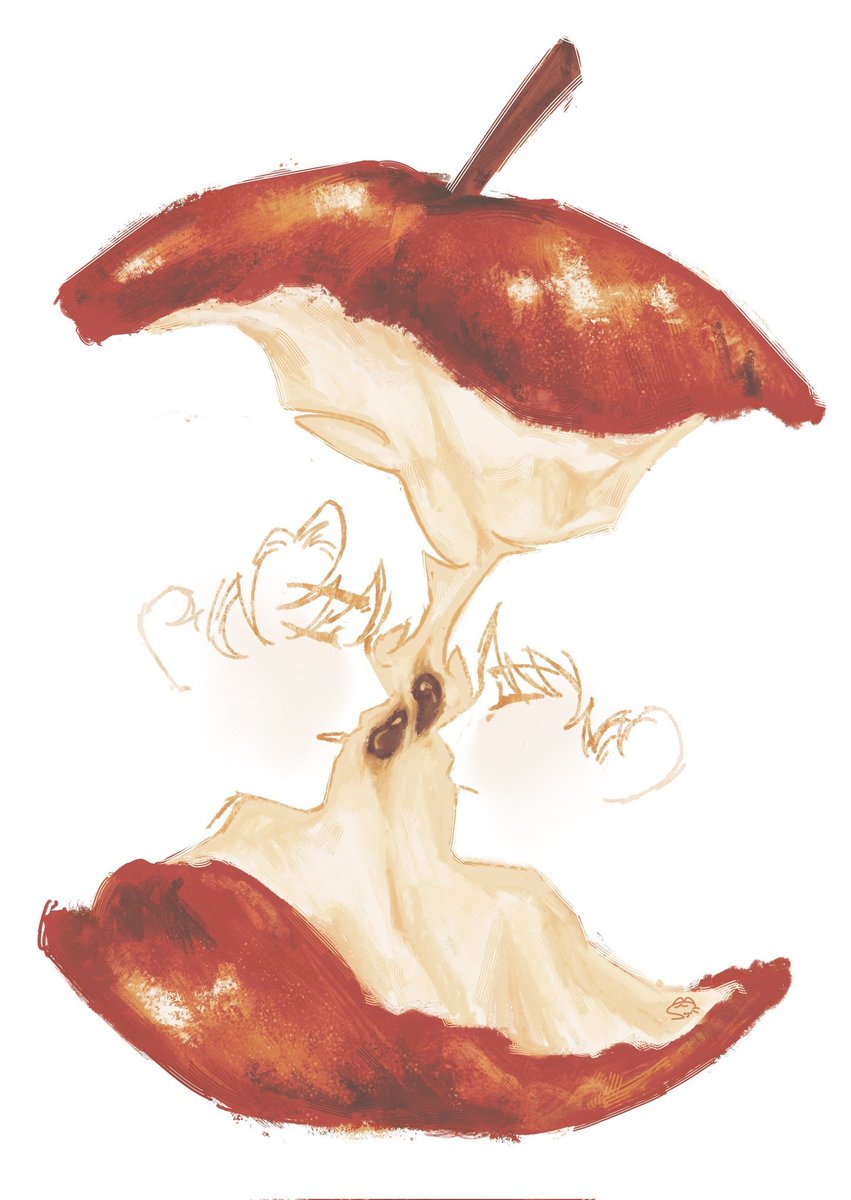 noluyowon's tweet image. two types of apple art...