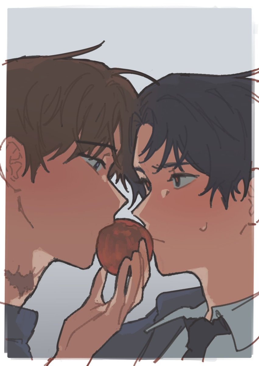 noluyowon's tweet image. two types of apple art...