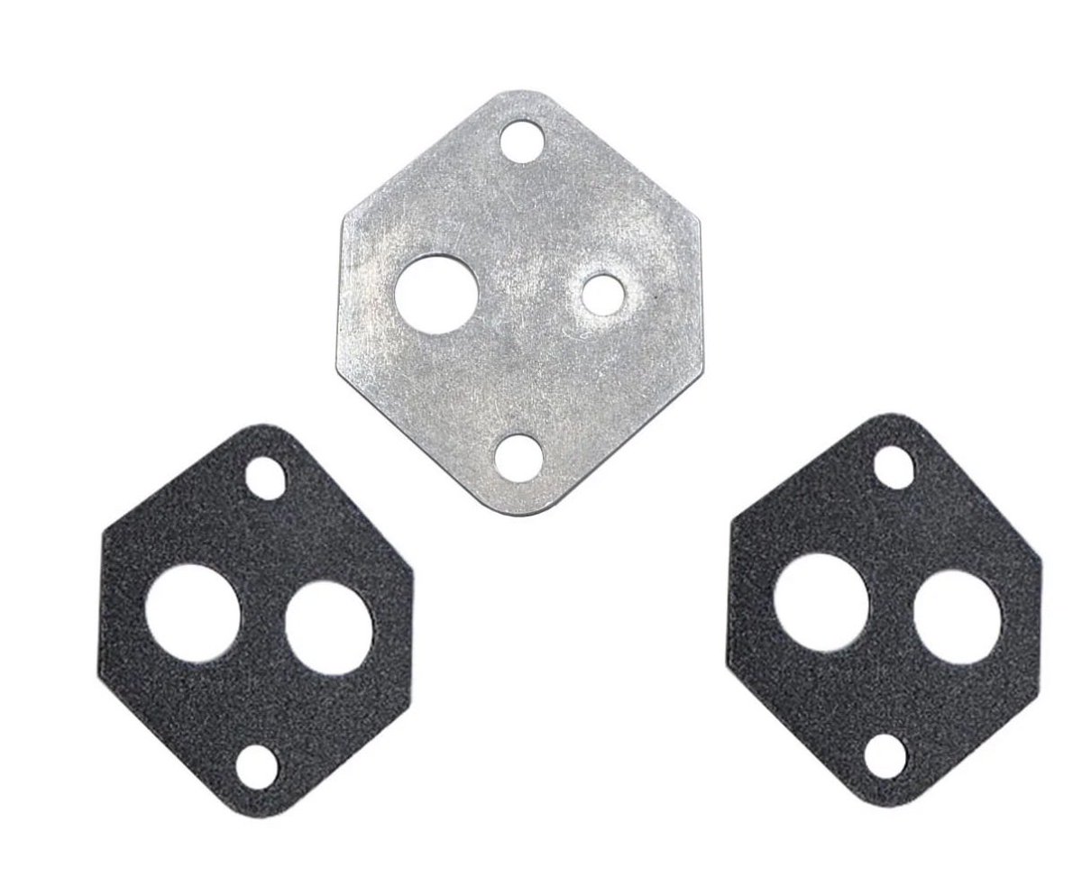 uprproducts's tweet photo. NEW PRODUCT FOR 86-04 MUSTANGS!

Hanging idle after start up or between shifts then a common cure is restricting the amount of air going into the IAC Valve. This Billet aluminum restrictor plate goes between the intake and IAC Valve and limits the amount of air reducing the time to idle hangs. Does not affect factory emissions equipment.