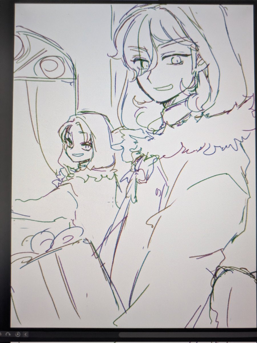 昨日寝かしつけしてて目が覚めてwww
とりあえず筆慣らしに久々に落書きを一旦描いた
ちゃんとしたのは幼稚園のクリスマス会から帰ってきたら描く
今日は描く
