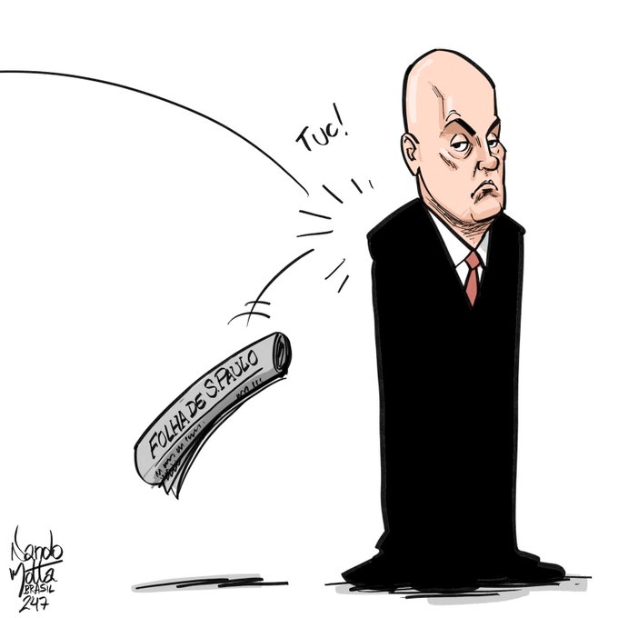 Xandão não se dobrou pra Trump, imagina se vai se curvar pra Malu Gaspar e Lauro Jardim e os jornalões da imprensa golpista