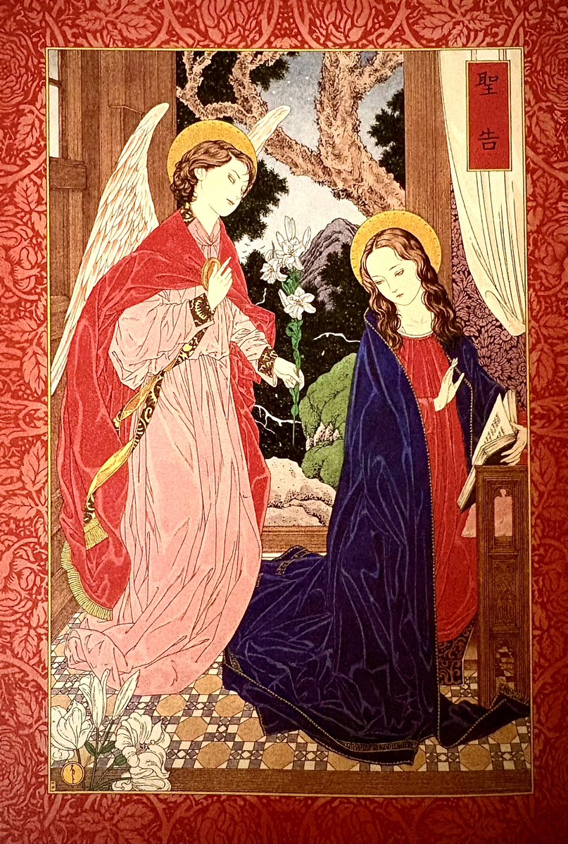 「聖告  The Annunciation」1998年  Acrylic on paper

#山本タカト #takatoyamamoto #takatoy999