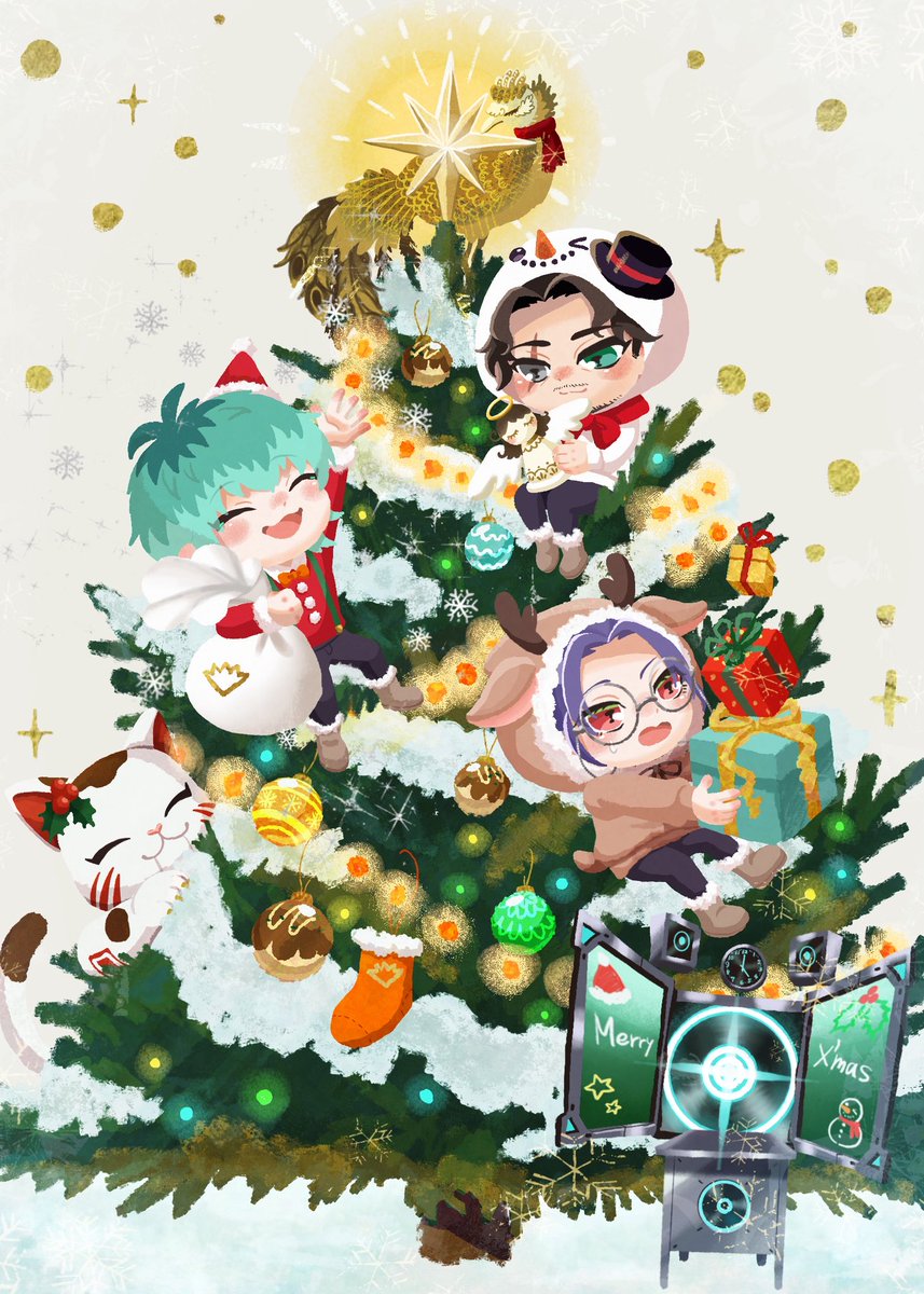 yotsuba_hpmi_dh's tweet image. 🎄❄️🎁🧡ちびどつちゃんとクリスマス🧡🎅🦌⛄️🌲