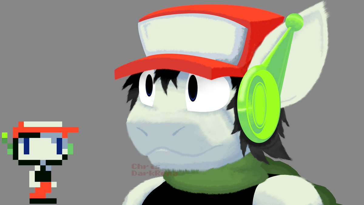 Tried painting on Krita for the first time
Quote cave story but fuzzy