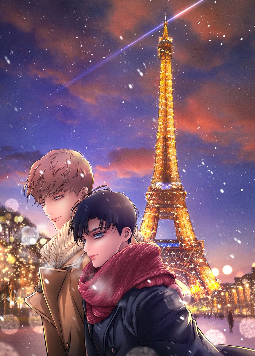 Christmas stroll of our two lovers in Paris. 🇫🇷 Beneath the illuminated century-old Iron Lady.
I'm sure WooYeon is a perfect guide 🐶🌻
Paris, the city of love and lovers ❤️
<a href="/inherin/">인혜린</a>
Joyeux Noël!🎄
메리 크리스마스 !
#결혼하는남자 #missinglove #TheMarryingMan #BL #Christmas2025