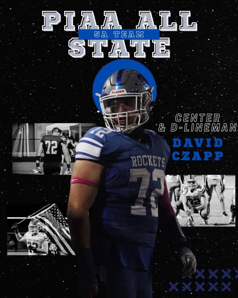 SGRocketFB's tweet image. Rockets!!! Huge congratulations to our guy David Czapp on being named All State, Defensive Line and making the All State team for the second consecutive year as DL and Center! A tremendous accomplishment! @DavidCzapp