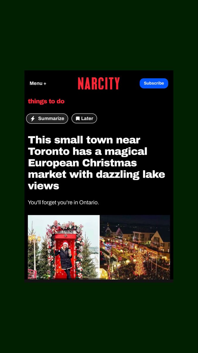 #thankyou <a href="/NarcityCanada/">Narcity Canada</a> . #HolidayMarket <a href="/FridayLiving/">Friday Harbour Resort</a> 🌲🎅