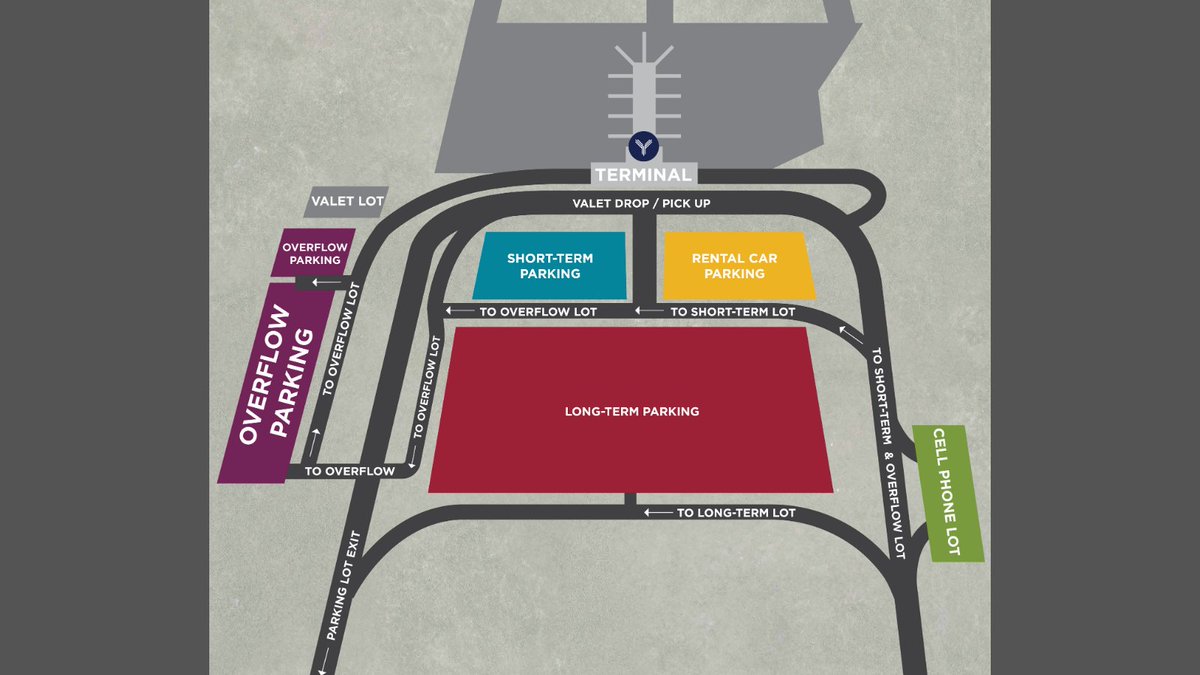 COSAirport's tweet photo. 🛷Parking update (no need to Claus a scene)- Long term parking lot is filled to capacity, please follow signage to our overflow parking lot (see map below) #flycos #coloradosprings #tistheseason https://t.co/YoydoHiCFm