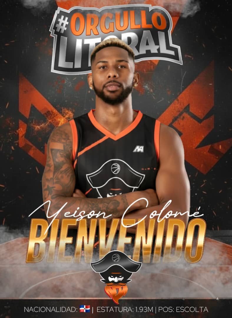 Nuevo tripulante a bordo 🏴‍☠️🔥  Piratas de La Guaira sigue reforzando sus filas, y desde La Romana, República Dominicana, llega Yeison “La Avioneta” Colomé, listo para surcar los cielos de la #SPB2026 con su velocidad, explosividad y talento puro. 

BIENVENIDO COLOMÉ 🏴‍☠️🔥