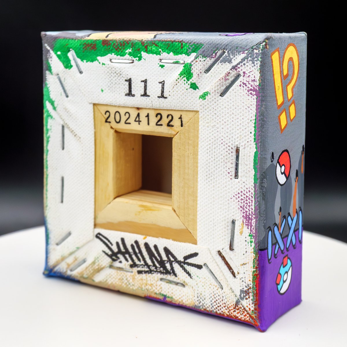 CHAOSCUBE No.111 Production date: Dec-21, 2024 Size: 10 x 10 ×3.7