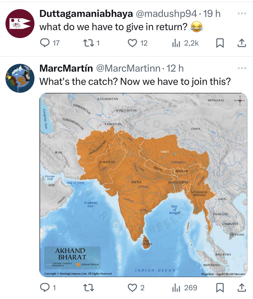 Agathyan____'s tweet image. While India generously (and stupidly) offers $450 million to Sri Lanka which didn’t only commit the Eelam Tamil genocide but also collaborates with China and Pakistan, ungrateful Sinhalese think that this aid hides imperialist ambitions.

Why does India love so much backstabbers?