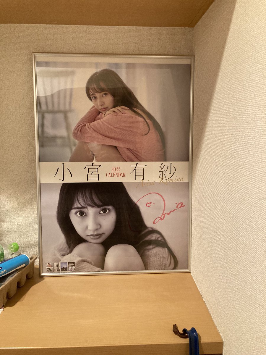 サイン入り有紗ちゃんも丁重に運んでもらえた。 玄関にすっぽりすぎて草ぁ