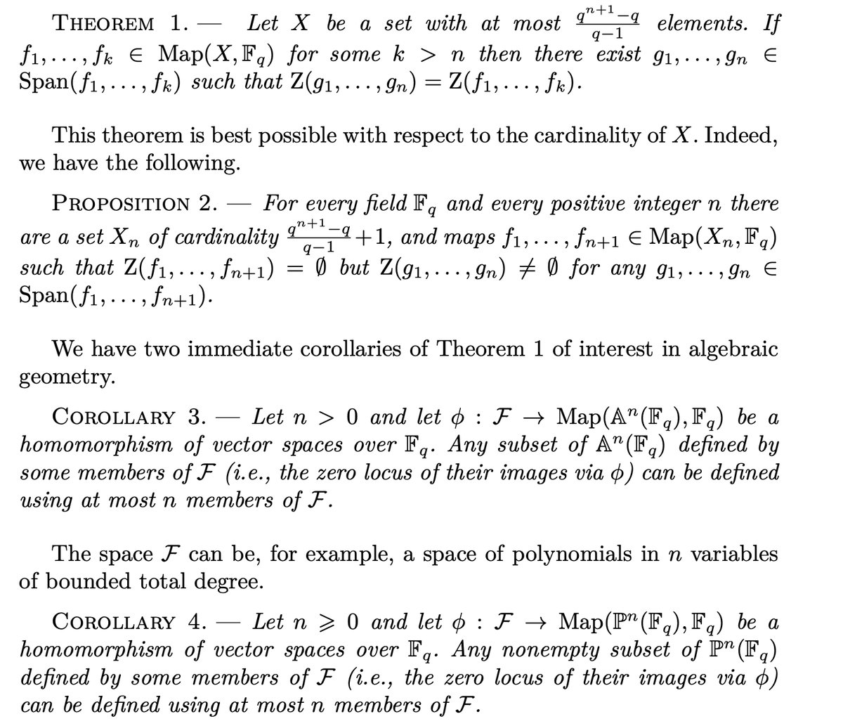 nasqret's tweet photo. Here I present a complete auto-formalization of a recent maths paper (again!)

https://t.co/c6bJgi4YOl

Barańczuk, Stefan. "Reducing the Number of Equations Defining a Subset of the n-Space over a Finite Field." Annales de la Faculté des sciences de Toulouse : Mathématiques, ser. 6, vol. 33, no. 1 (2024): 177–182. https://t.co/LdPVSE9mCU

I spent a few days on this project. First, I ran Aristotle by @HarmonicMath , which in about 15 hours completely auto-formalized the proof. Then, with the great help of @PietroMonticone , I managed to set up a blueprint version of the proof. This is a version in which all parts of the documentation in LaTeX become interactive and can be inspected and studied. We can see the dependencies in the proof and study their relations.

In the post-processing stage, I also used Grok Heavy and Codex CLI with GPT-5.2 in xhigh mode to write a line-by-line analysis of the formal proof. This is a great help for people who are not professional Lean 4 programmers. You can really internalize all the steps of the proof.

I want to summarize my impressions and what I learned from this experience. @vladtenev @Leonard41111588 @HarmonicMath @llllvvuu @littmath @AlexKontorovich @jdlichtman @KenOno691 @CarinaLHong @gdb @hongyuan_mei