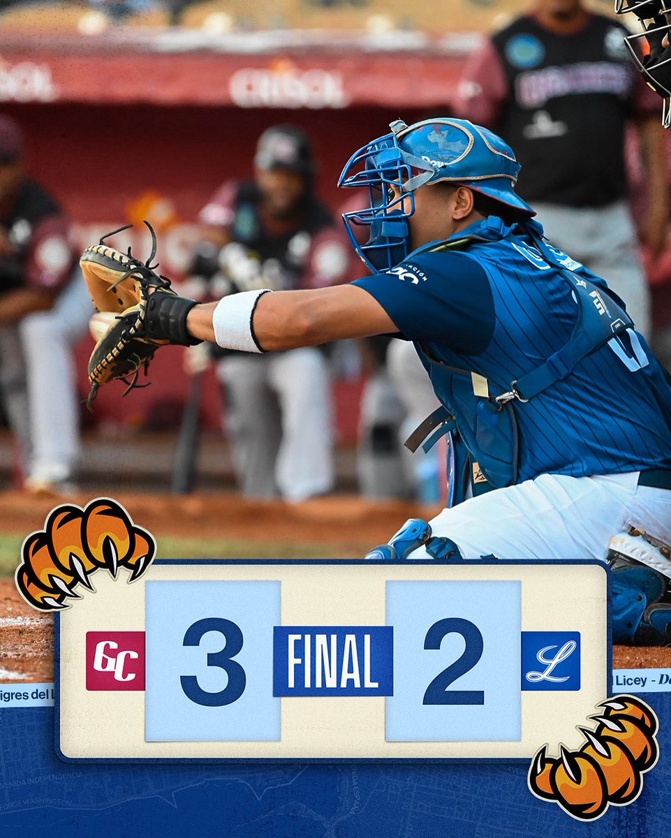 TigresdelLicey's tweet photo. Finaliza nuestro último partido de la temporada.

#ElGlorioso 💙 https://t.co/JOLtZtj5wX
