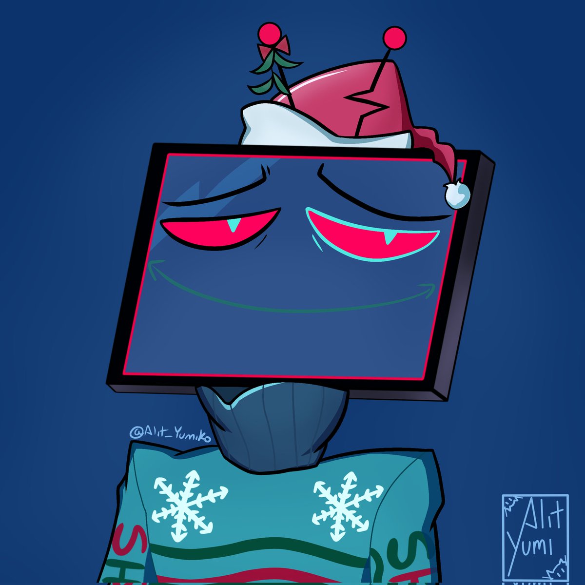 Alit_Yumiko's tweet photo. Happy Holidays from VoxTek!

#Vox #HazbinHotelFanart #HazbinHotelVox https://t.co/dFfFsYHzkY