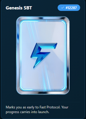itsvolkmann's tweet photo. SBT da @Fast_Protocol já está ao vivo marque sua entrada no ecossistema usando o Fast RPC.
O badge é soulbound, on-chain e prova participação real desde o início.
Usar o Fast RPC gera #FastMiles e captura #MEV. Quanto mais você usa, mais acumula.
~ https://t.co/RxGJj7AYFD https://t.co/Lk4KhgTqjN